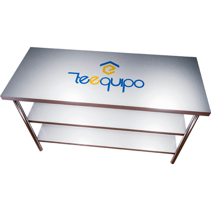Mesa de Trabajo con Doble Entrepaño 100 cm
