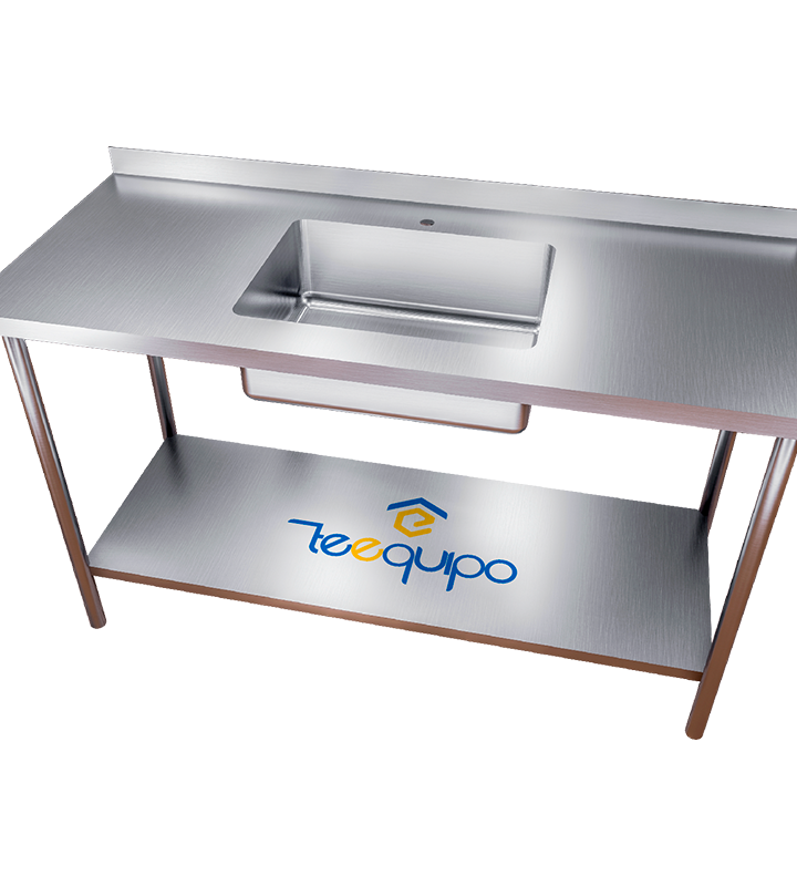 Mesa con Poceta Central 200 cm