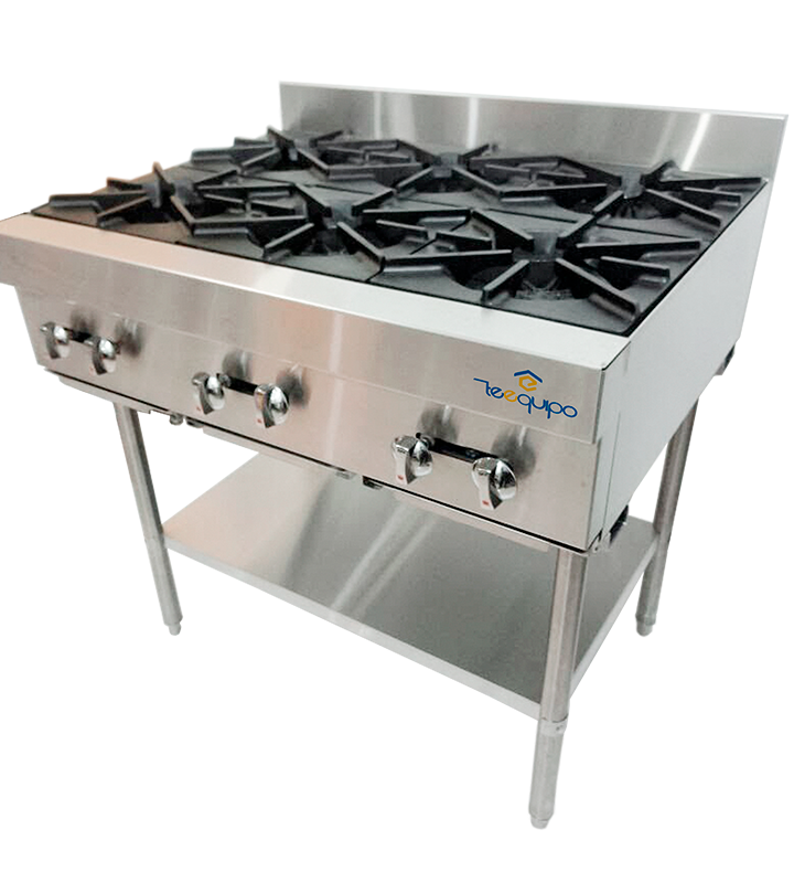 Estufa a Gas de 6 Puestos