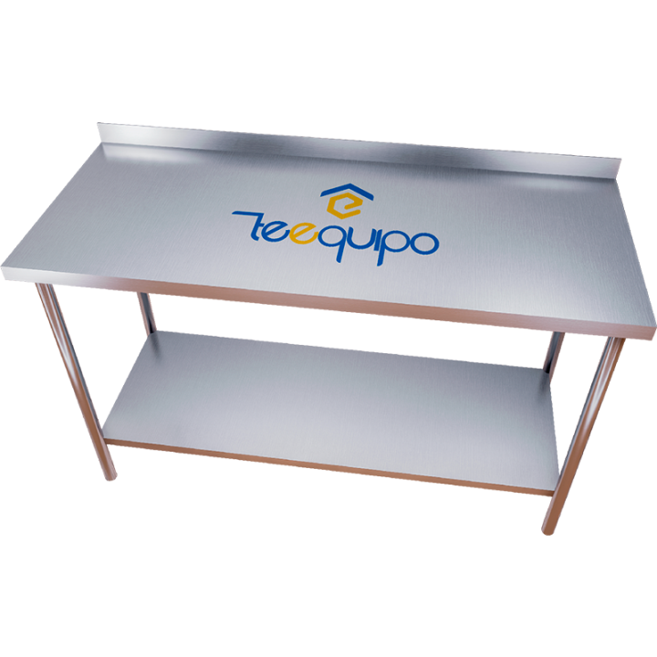 Mesa con Salpicadero y Entrepaño 100 cm