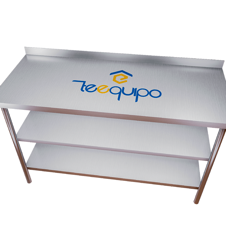 Mesa con Salpicadero y Doble Entrepaño